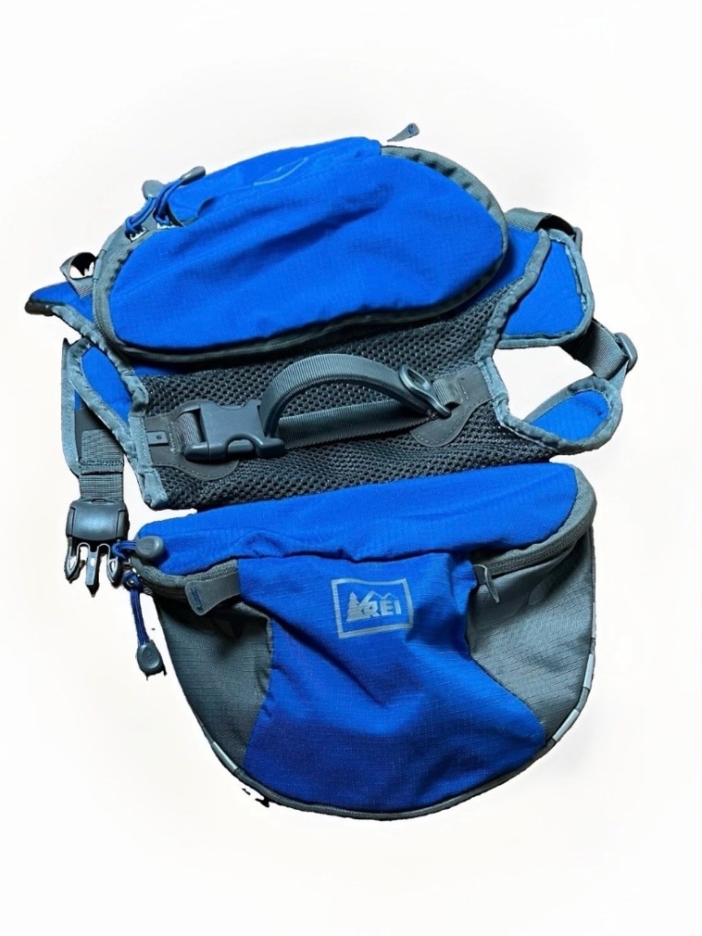 REI Co-op Ultra Dog Pack Hiking Backpack Harness - Blue/Grey - Size Small - Picture 2 of 7